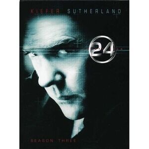 24 Season 3 DVD Box Set Kiefer Sutherland Jack Bauer Action Thriller TV Sealed